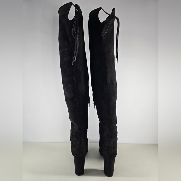 Chinese Laundry Over the Knee Thigh-High Black Faux Suede Boots Size 10 - Picture 4 of 11